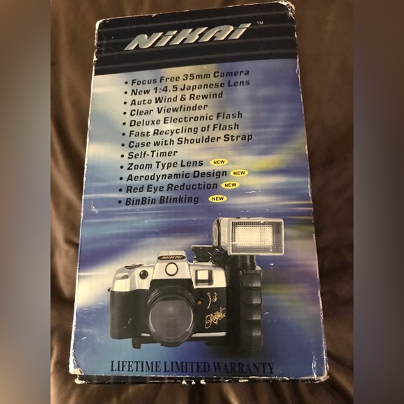 🌟2xHP🌟NIB VTG Nikai Deluxe Camera Set with Self Timer 35mm - Picture 3 of 6